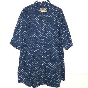 ✅Foundry men’s button up shirt with pineapples